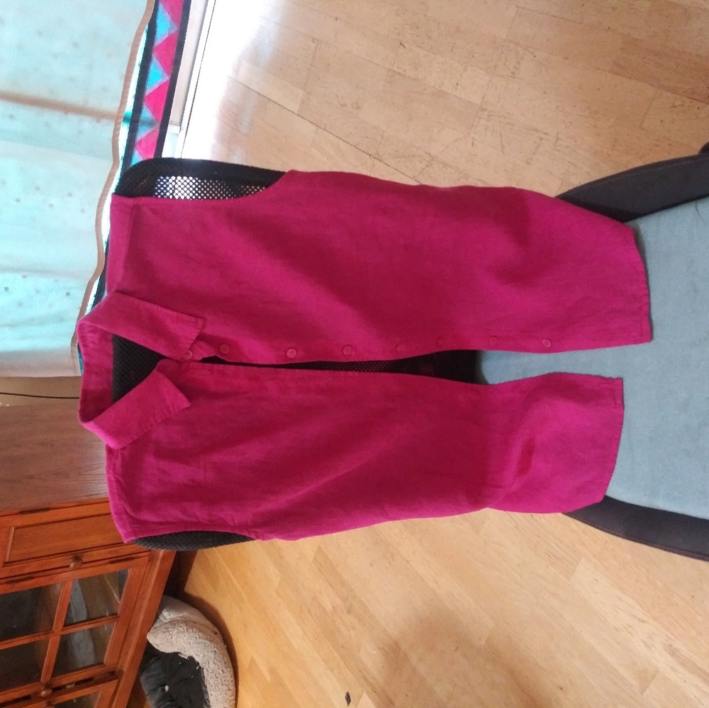 Pink w nwo sleeved vest like shirt